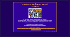Desktop Screenshot of ohne-frank.gehts-gar.net